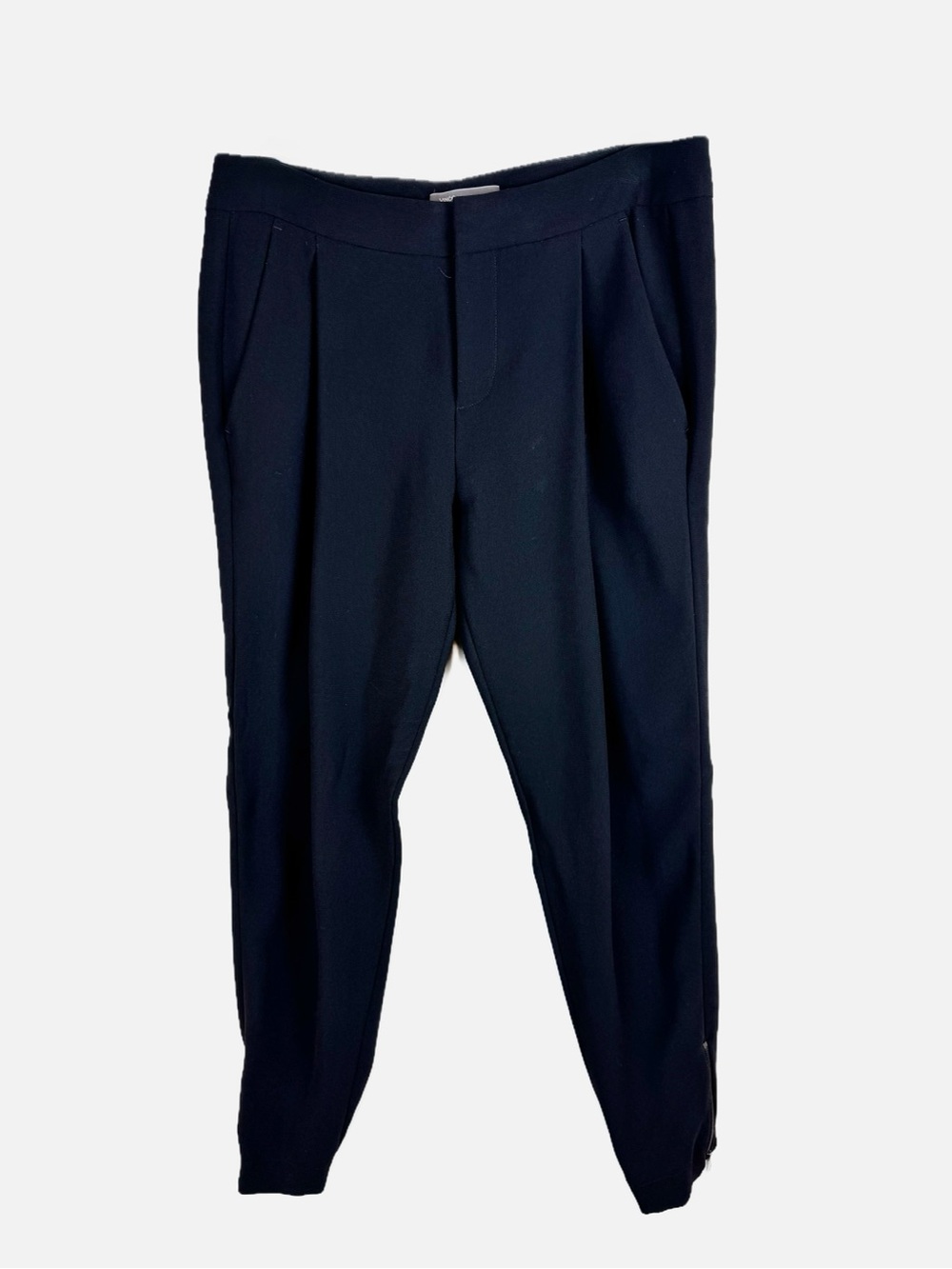 Vince | Black Pleated Jogger Dress Pants, 0